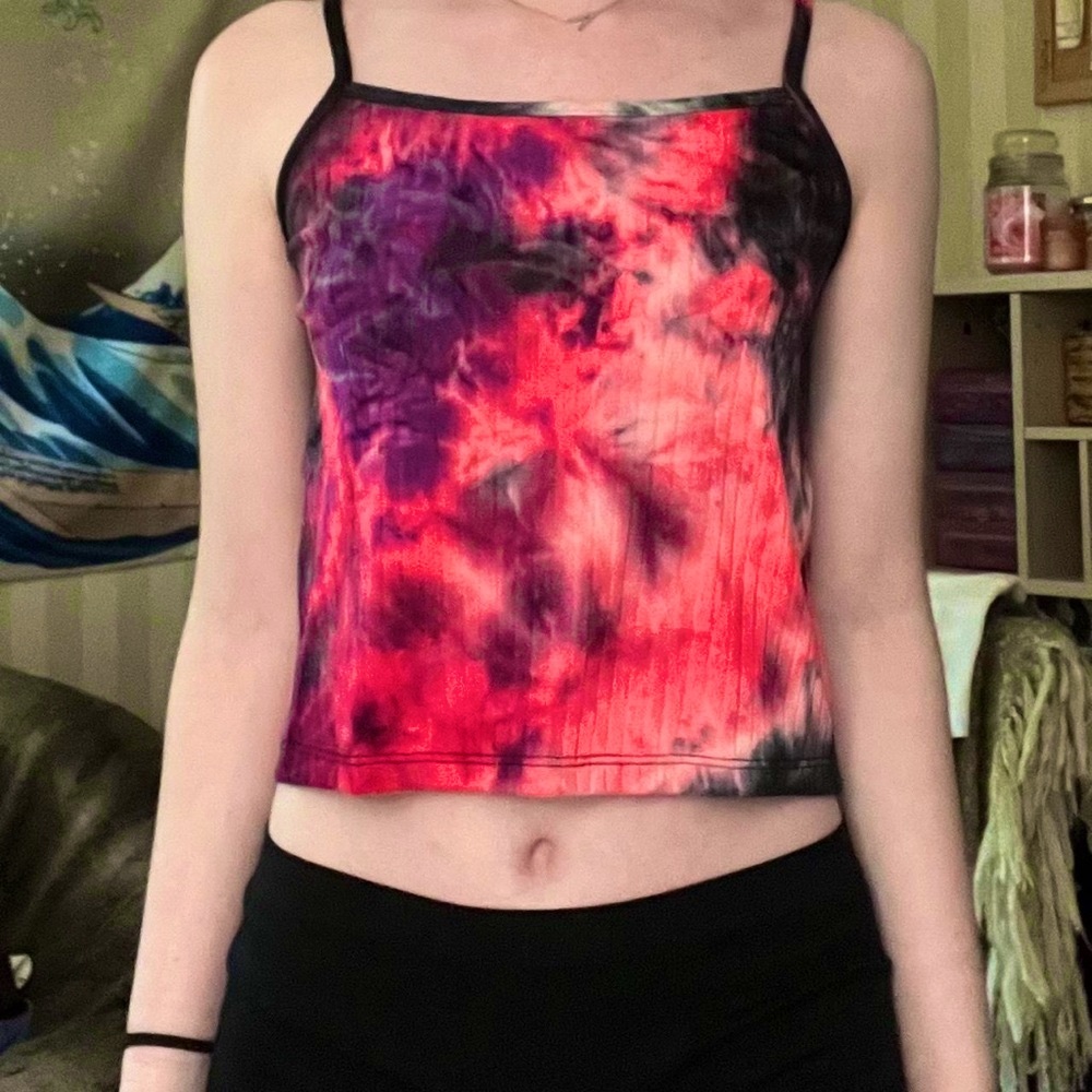 Vanilla Sky TieDye Ribbed Cami